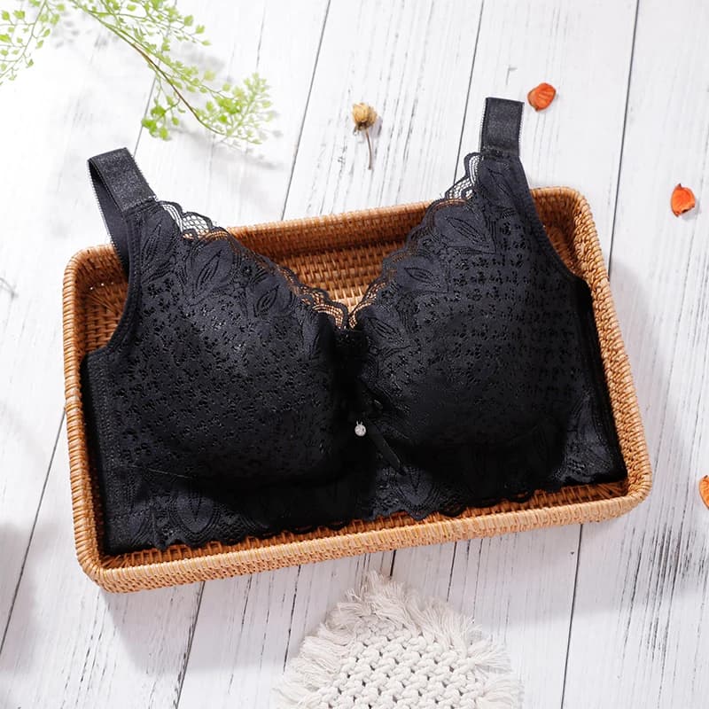 Nessayoo femmes soutien-gorge sans os dentelle rose sous-vêtements soutien-gorge Push Up grande tail