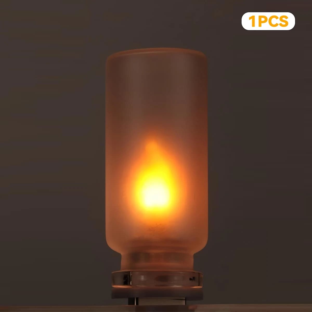 Mini lampes LED USB à effet de flamme, veilleuses scintillantes en verre dépoli, flamme simulée pour