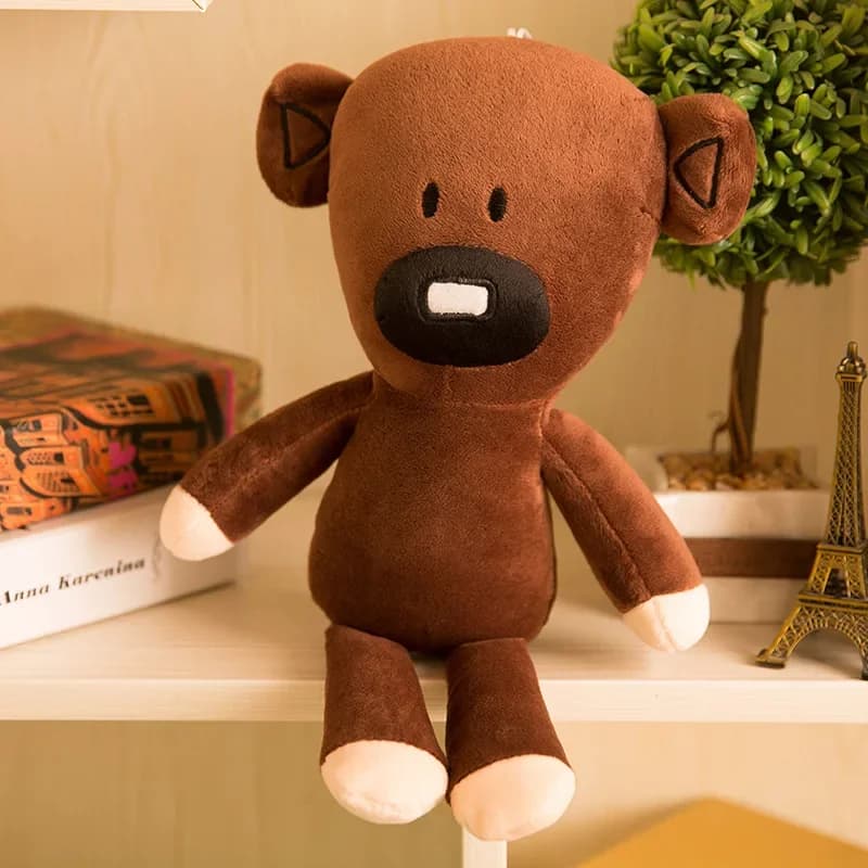 Ours en peluche Mr. Bean pour enfants, jouet en peluche, personnage de film de dessin animé, mini or