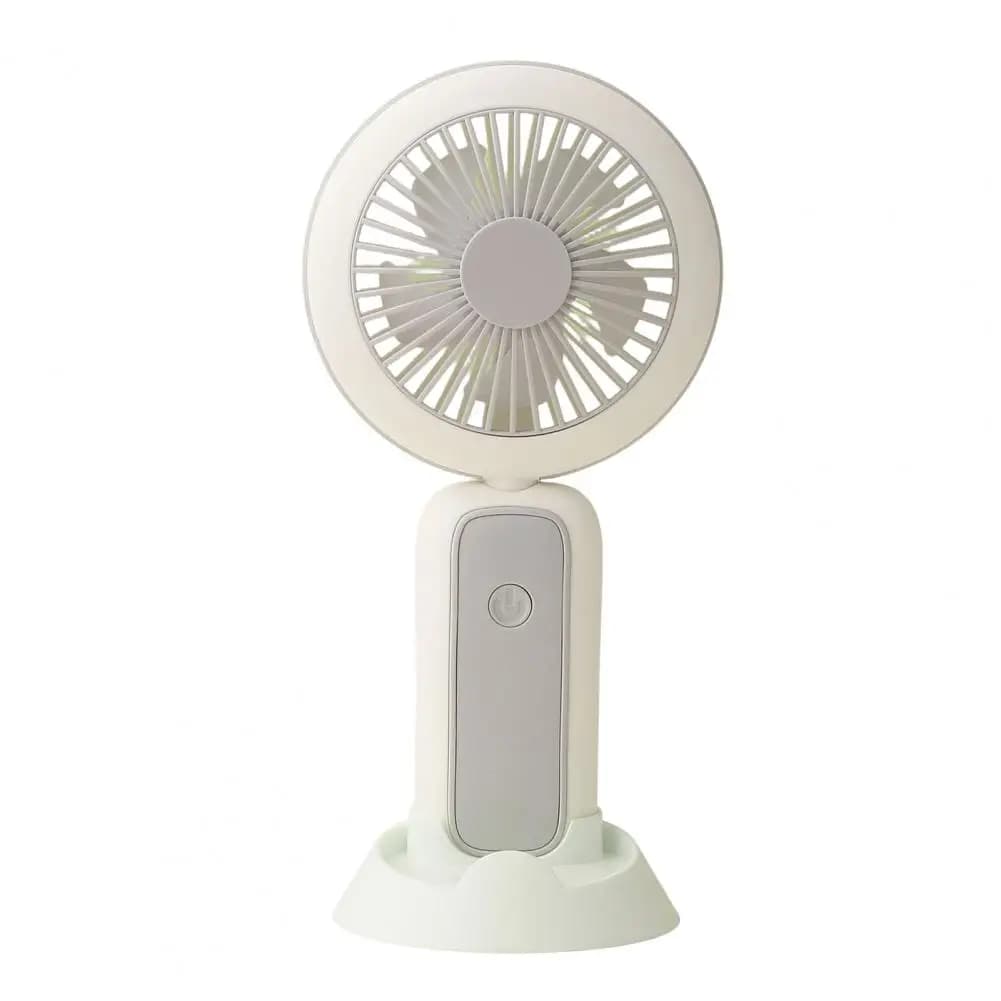 Ventilateur pliable portatif avec lumière nocturne, mini-ventilateur rechargeable par USB pour burea