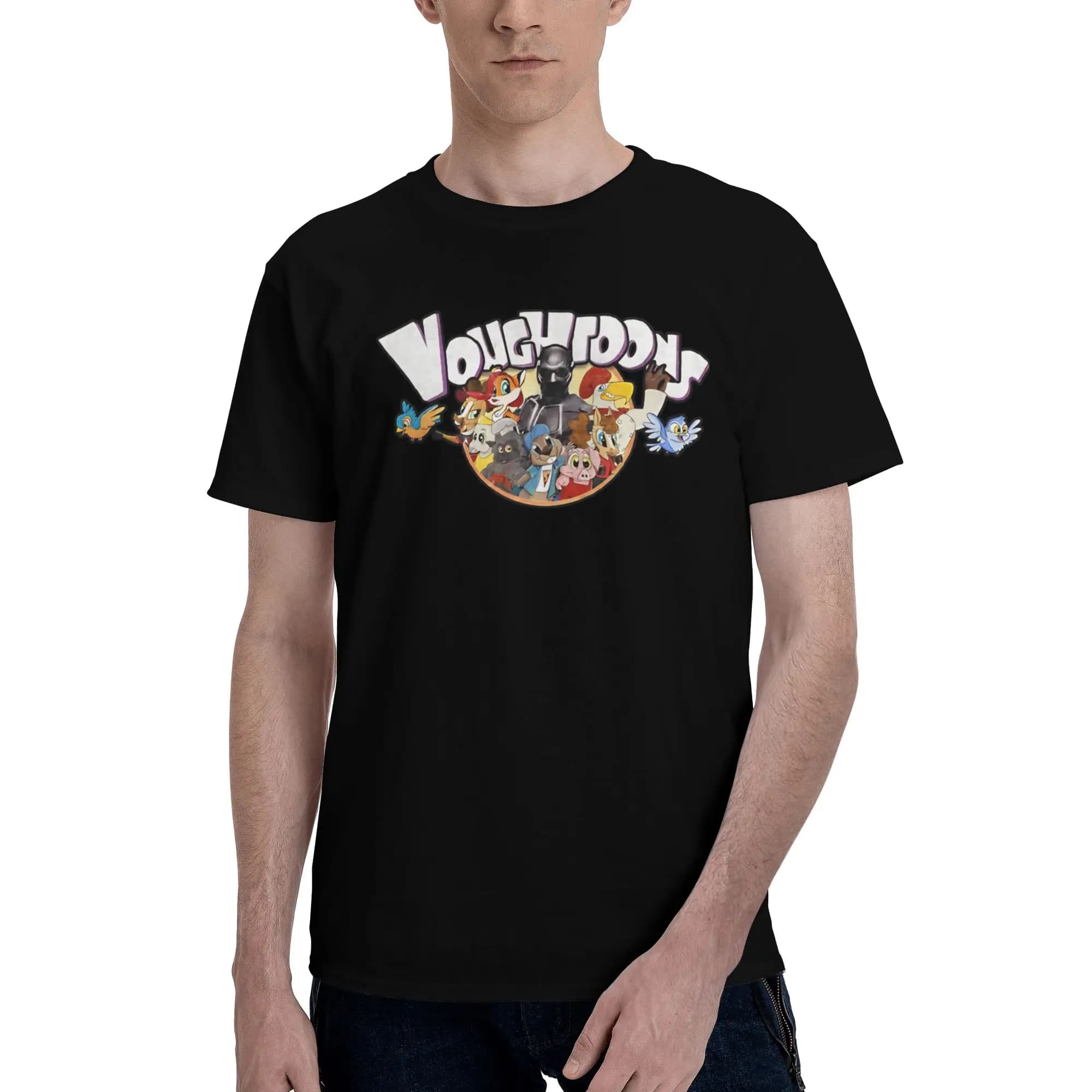 T-shirt noir et blanc (effet vieilli) amusant 100% coton The Boys Tees Tops pour hommes