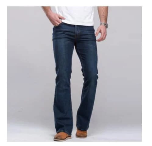 Calça Jeans Longa, Haute Qualité, Nouvelle Mode Rétro, Hiver