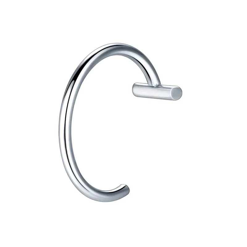 Faux anneau antarctique en acier inoxydable pour femme, anneau de septum, clip C, boucle d'oreille J