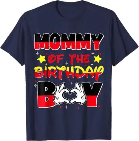 T-shirt assressentide famille pour maman et papa, maman de l'anniversaire, garçon, souris, tee-shirt