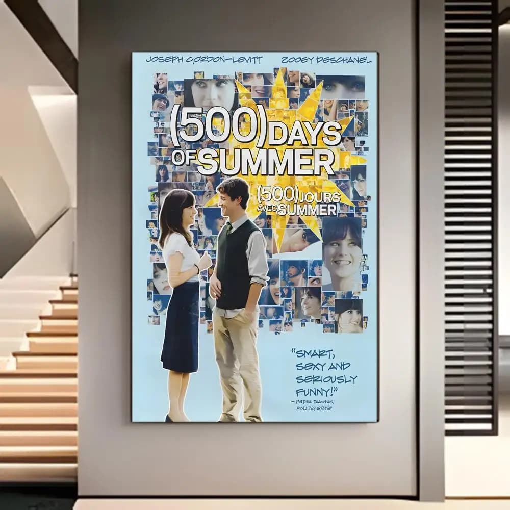 Affiche de film américain « 500 jours d'été », impressions et affiches de bonne qualité, décoration 