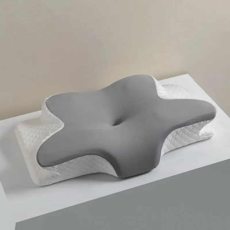 Oreiller orthopédique cervical pour dormir, oreiller ergonomique en mousse à mémoire de forme, oreil