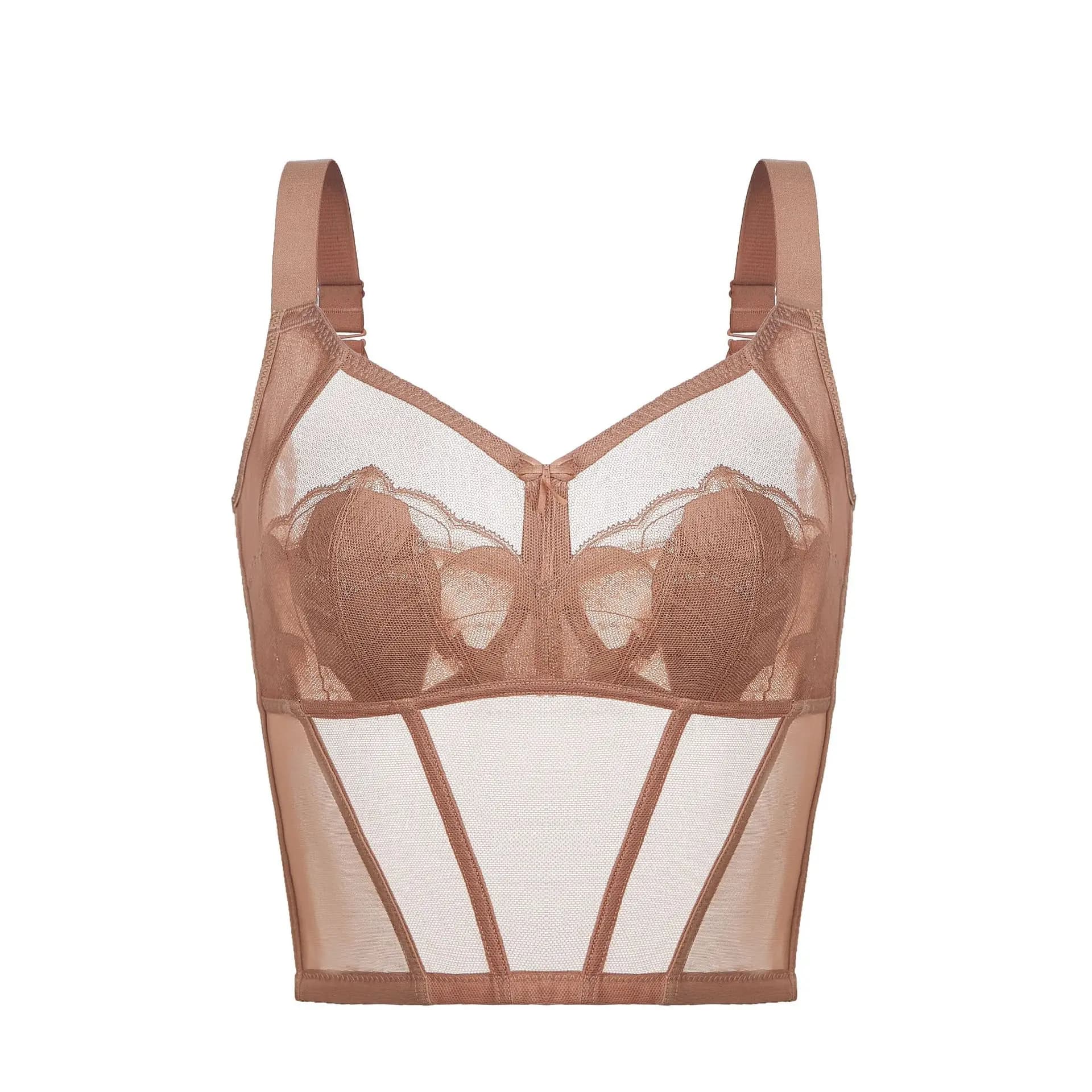 Soutien-gorge à bonnets complets, grande taille, bonnets fins, neuf boutons, confortable, respirant,