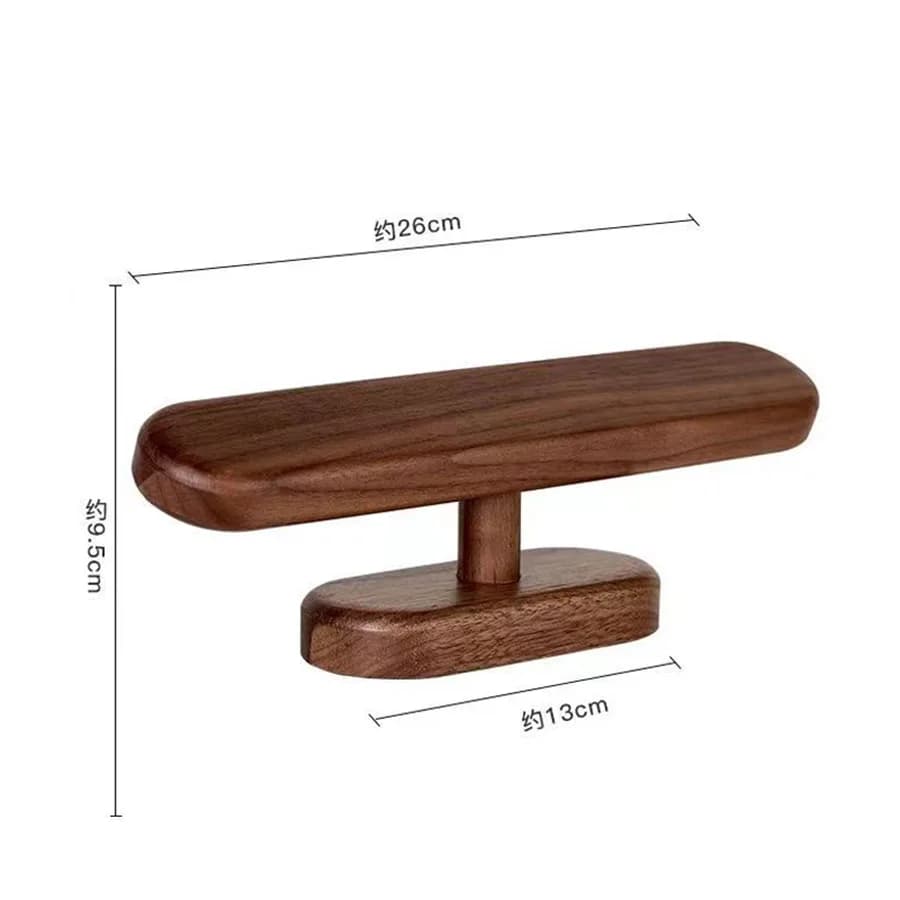 Support de présentation couleur noyer pour montres, bijoux, chaînes et bracelets de cheville, organi