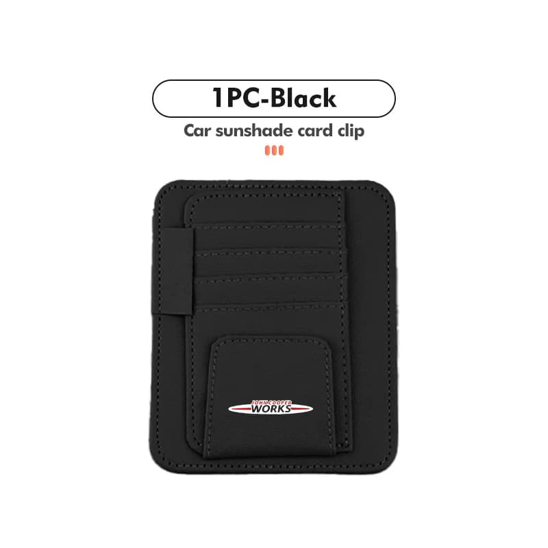 Support de rangement multi-poches pour lunettes et cartes, pare-soleil de voiture, accessoires de vo