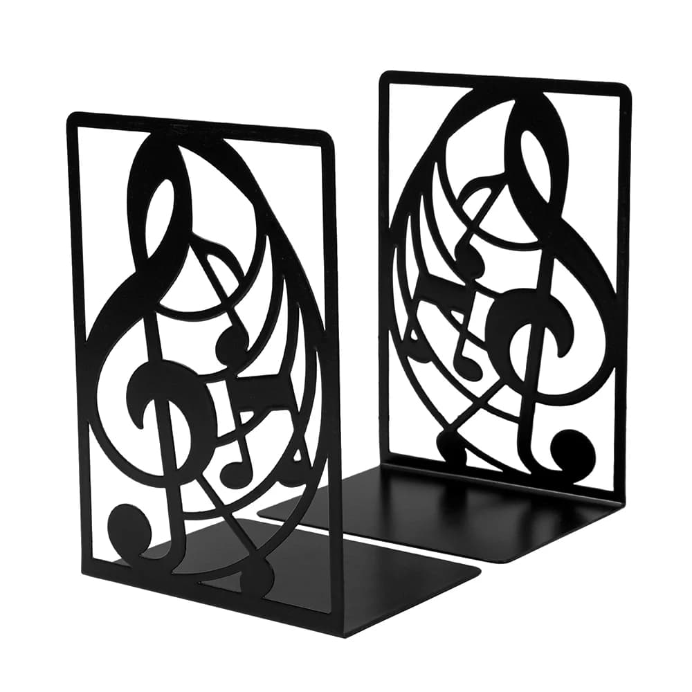 Serre-livres Note de Musique – Adorable Support de Livre en Forme d'Instrument Musical pour Organise