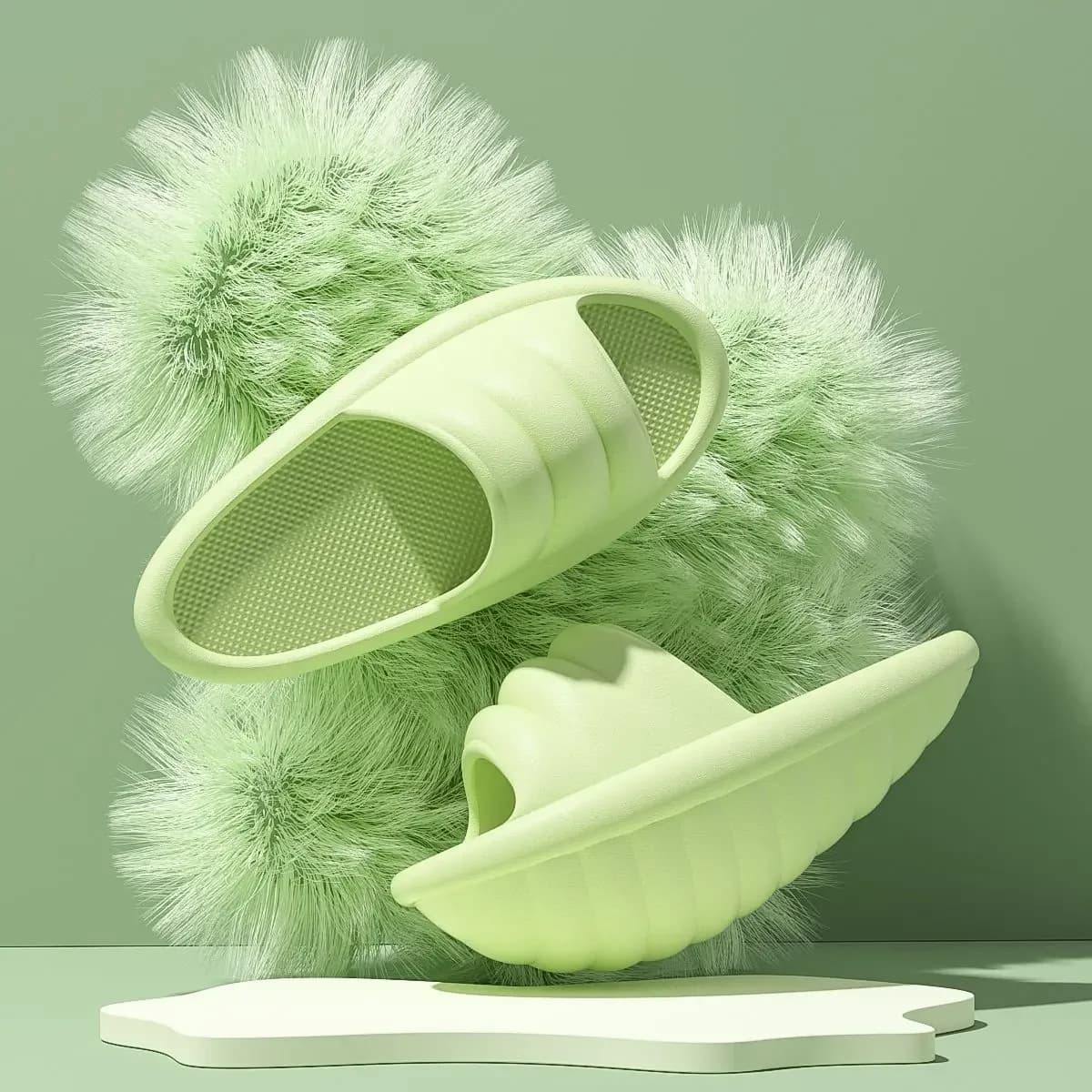 Chaussures de massage oscillantes fiables, anti-rayures, en forme de coquille, avec courbure à 45 de