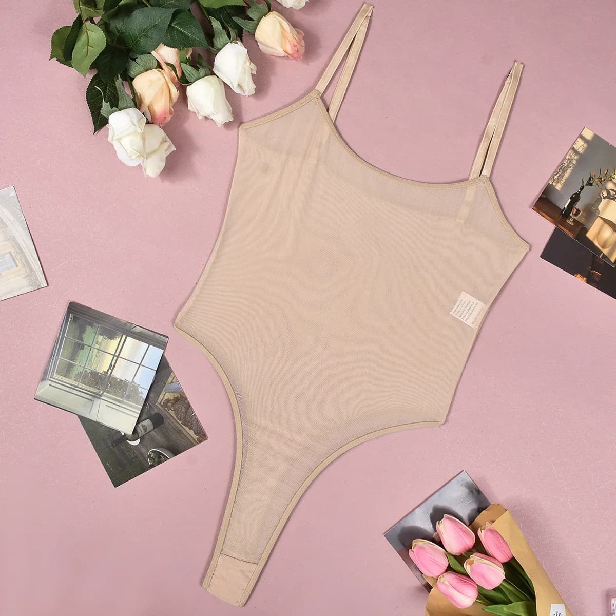Combinaison en dentelle sexy et élégante pour femmes 2026, maille transparente, une pièce, sexy, mou