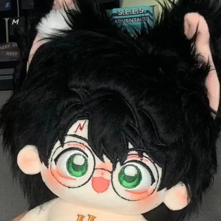 20cm Anime assistant Kawaii chat Cosplay coton poupée corps avec squelette dessin animé bricolage ch
