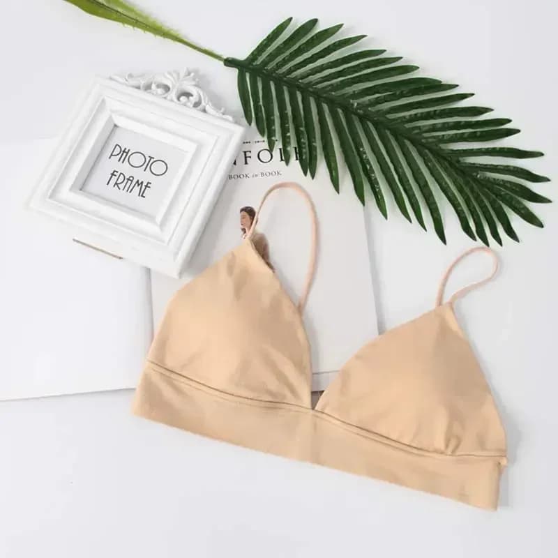 Soutien-gorge Triangle français pour femmes, haut tubulaire, Sexy, sans couture, Camisole, sans fil,