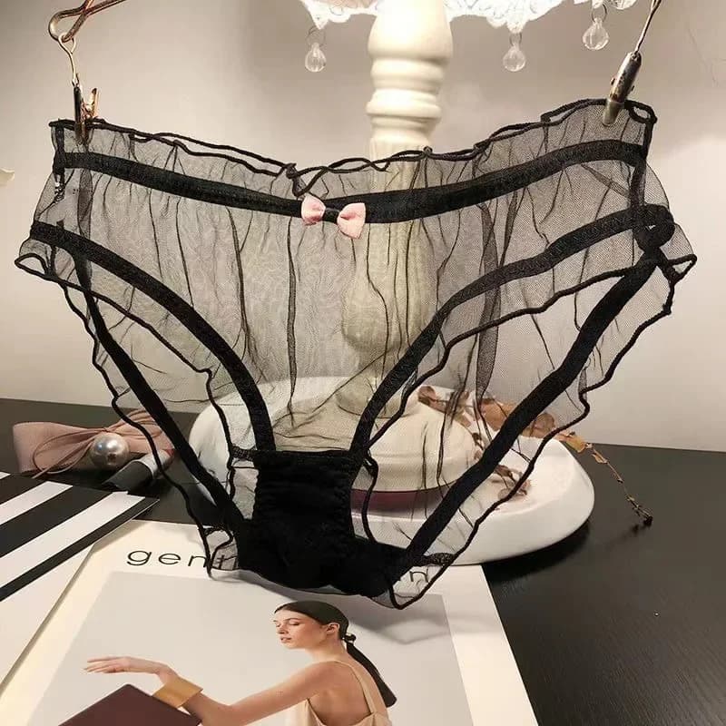 Culotte Sexy en dentelle pour femmes, sous-vêtements à la mode, slip ajouré pour filles, taille bass