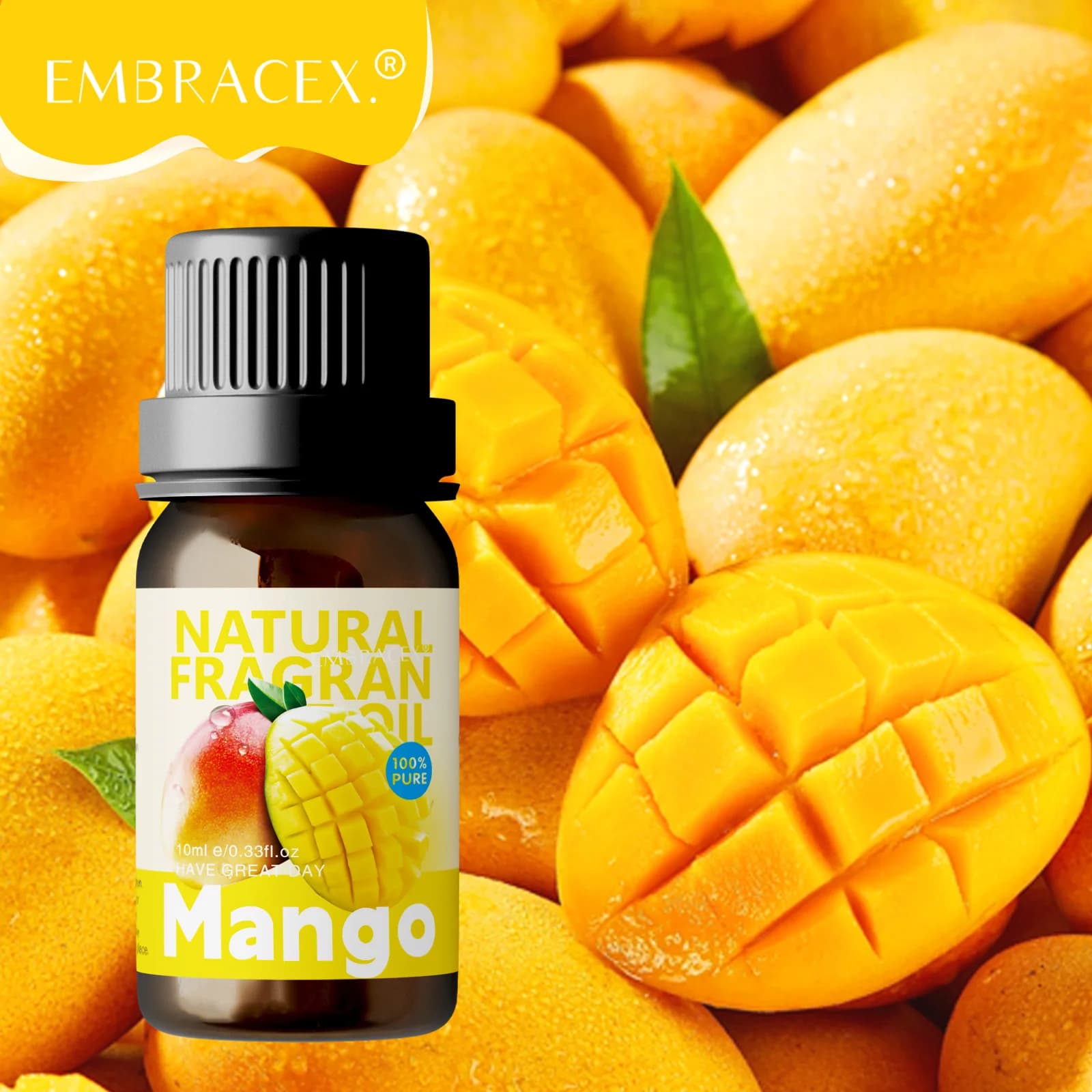 Huiles essentielles de mangue 10 ml, huile aromatique de mangue, parfum amusant et durable, cadeaux 
