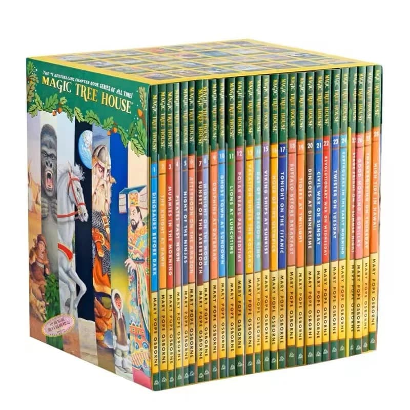 28 livres/ensemble Magic Tree House 1-28 livres de lecture en anglais livre de pont de chapitre en a