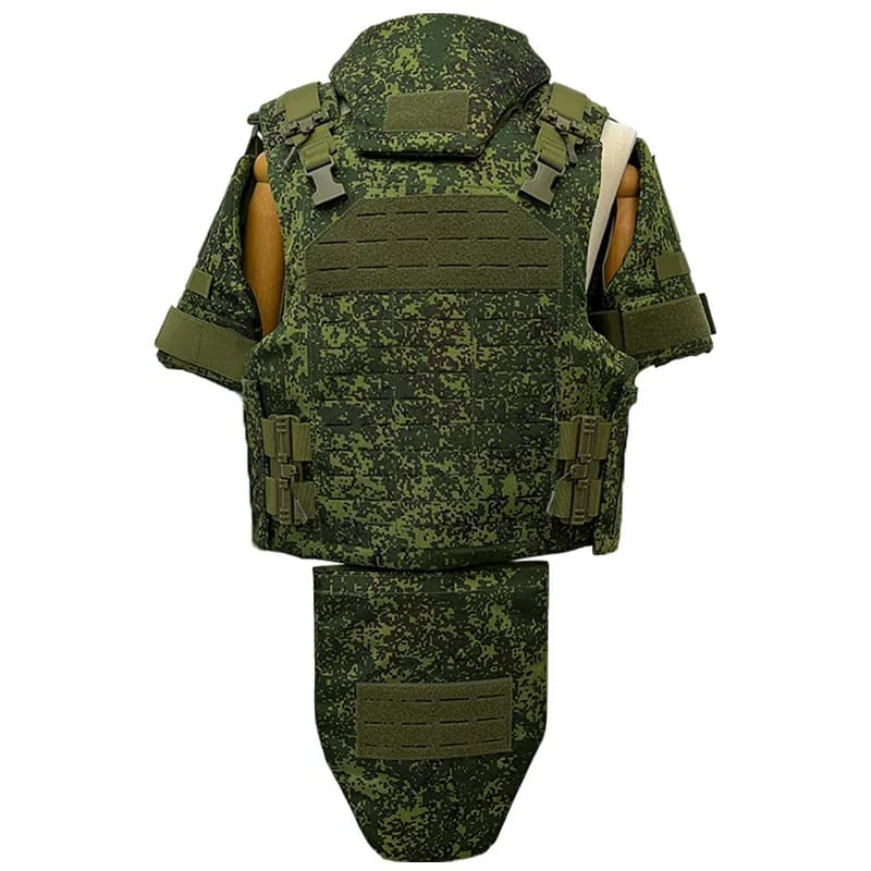 Armure Linge entièrement protégée RapDulBody, Élimination rapide fonctionnelle, Débris verts, Peau, 