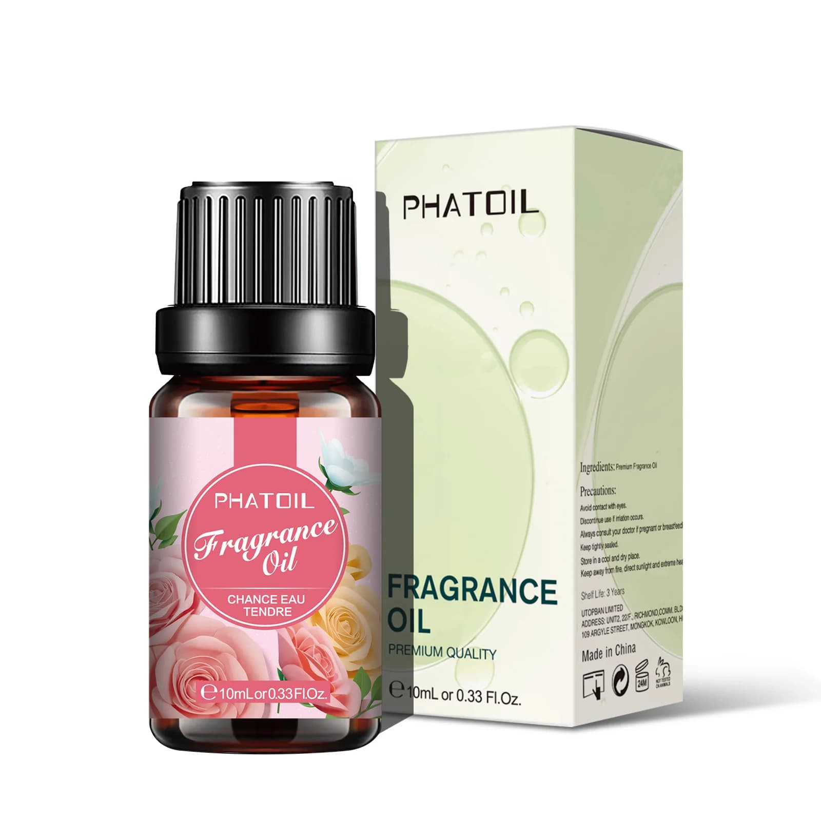 PHATOIL Huile parfumée 10ml pour diffuseur d'aromathérapie La Vie Est Belle CHANCE CHANCE EAU TENDRE
