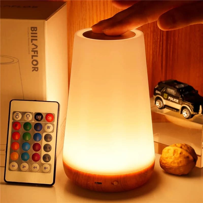 13 couleurs changeantes veilleuse RGB télécommande tactile lampe à intensité variable lampes de chev