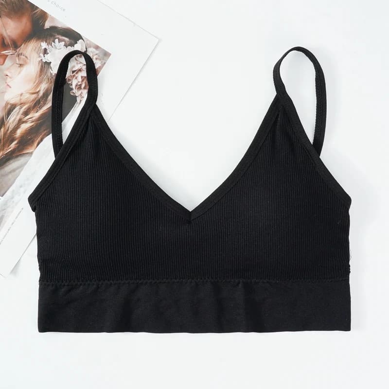Soutien-gorge push up sans couture de type U pour femme, bralette dos nu, brassière sans fil solide,