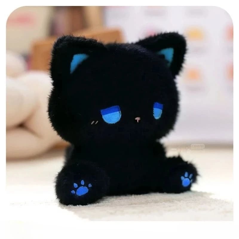 Poupée chaton idiot mignon de 16cm, jouet en peluche d'apparence élevée, poupée de Posture assise de