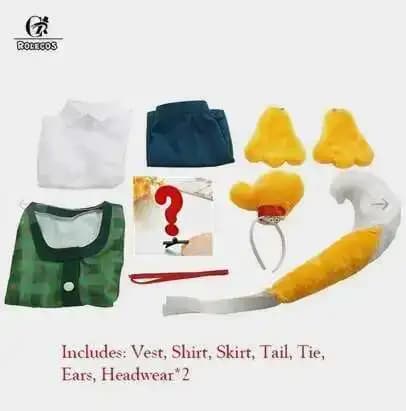 Animal Crossing Isabelle Cosplay Costume jeu Animal Crossing nouveaux Horizons Costume femmes unifor