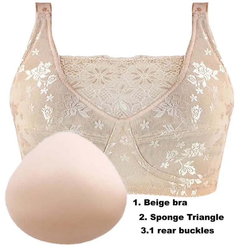 Soutien-gorge mastectomie + éponge prothèse formation du sein faux rehausseur de sein