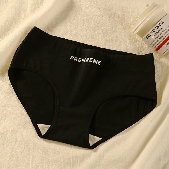 Culotte en coton pour femme, sous-vêtement confortable, solide, taille moyenne, slips féminins, élas