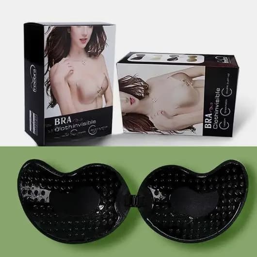 Soutien-gorge push-up invisible pour femmes, coussinets respirants en silicone, soutien-gorge sans d