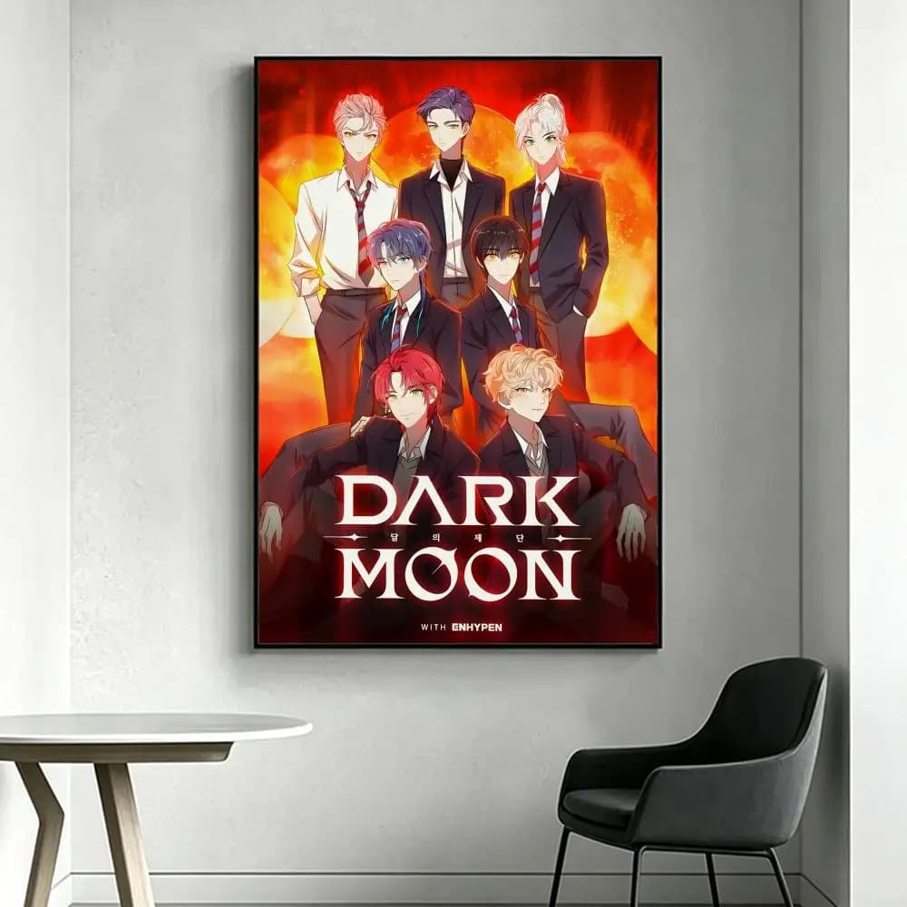 Affiche Webtoon DARK MOON: THE BLOOD ALTAR, art HD, imperméable, mur autocollant, décoration esthéti
