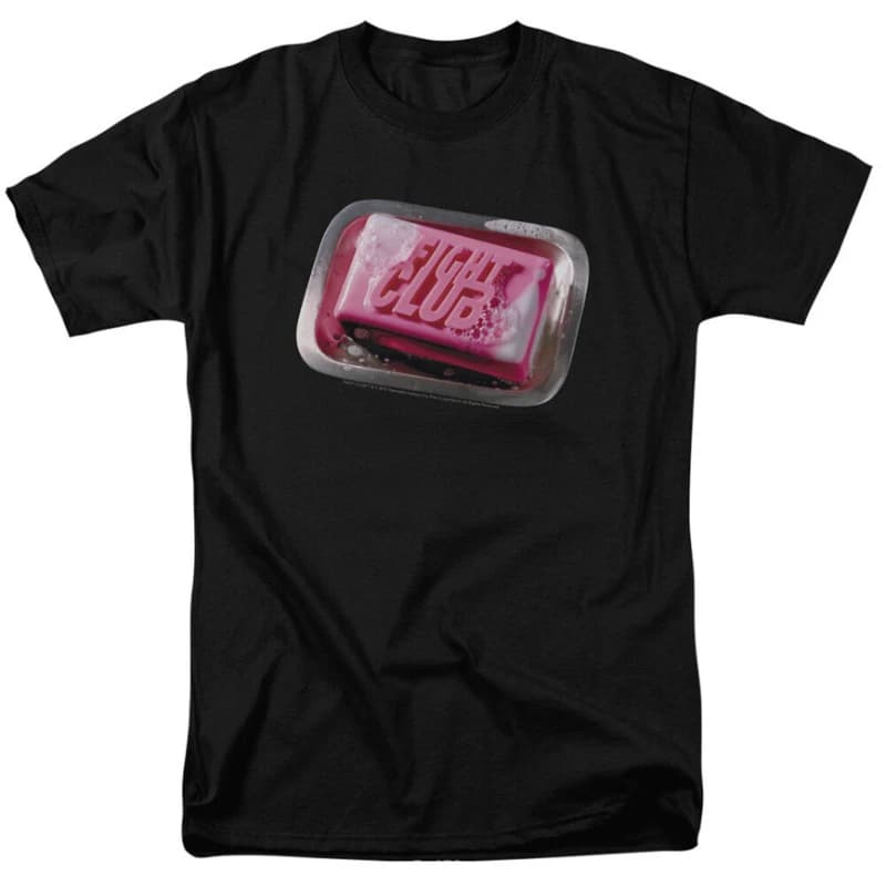 T-shirts graphiques Fight Club avec affiche de film, sous licence Soap, mode vintage d'été, unisexe,