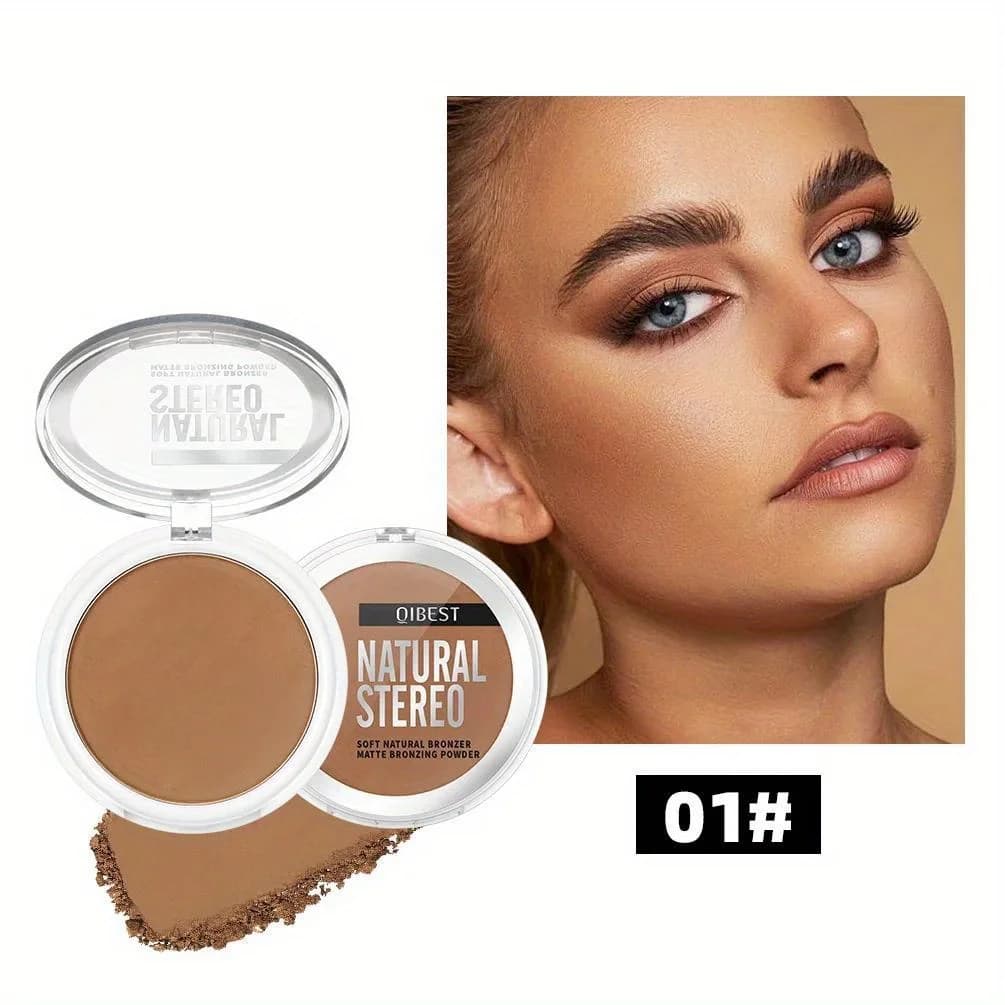 Poudre de Contour mate, ombre latérale du nez, surligneur pour le visage, bronzants, Palette de maqu
