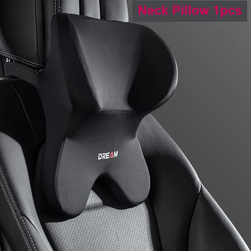 Appui-tête de soutien lombaire de voiture, oreiller de cou universel doux, coussin en mousse à mémoi