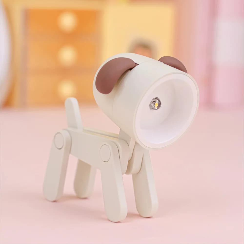 LED veilleuse Mini lampe de bureau pliante mignon lumières pour animaux de compagnie chien cerf Port