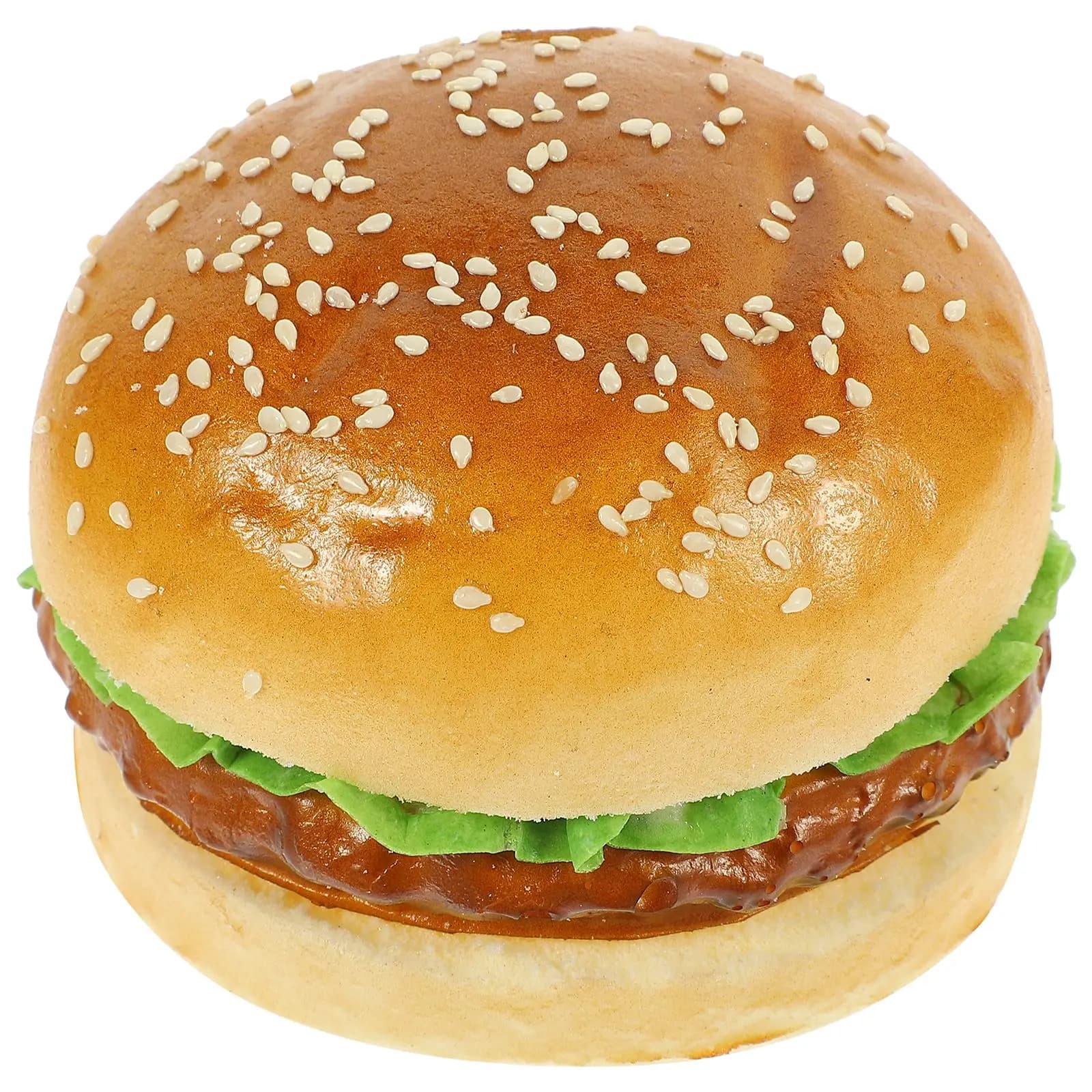 Simulation de Hamburger, faux pain, jouet alimentaire, fausse hamburger, présentoir de boulangerie, 