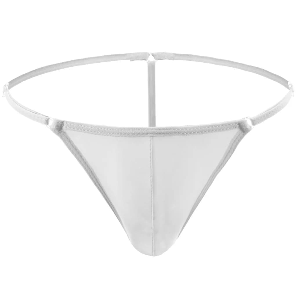 Culotte string érotique pour hommes, sexy, taille basse, avec poche convexe en U, ultra-fine, ajusta