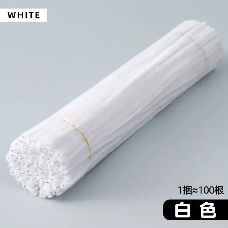 100/50 pièces tiges de Chenille en vrac 22 couleurs tiges de nettoyage de tuyaux de Chenille projets