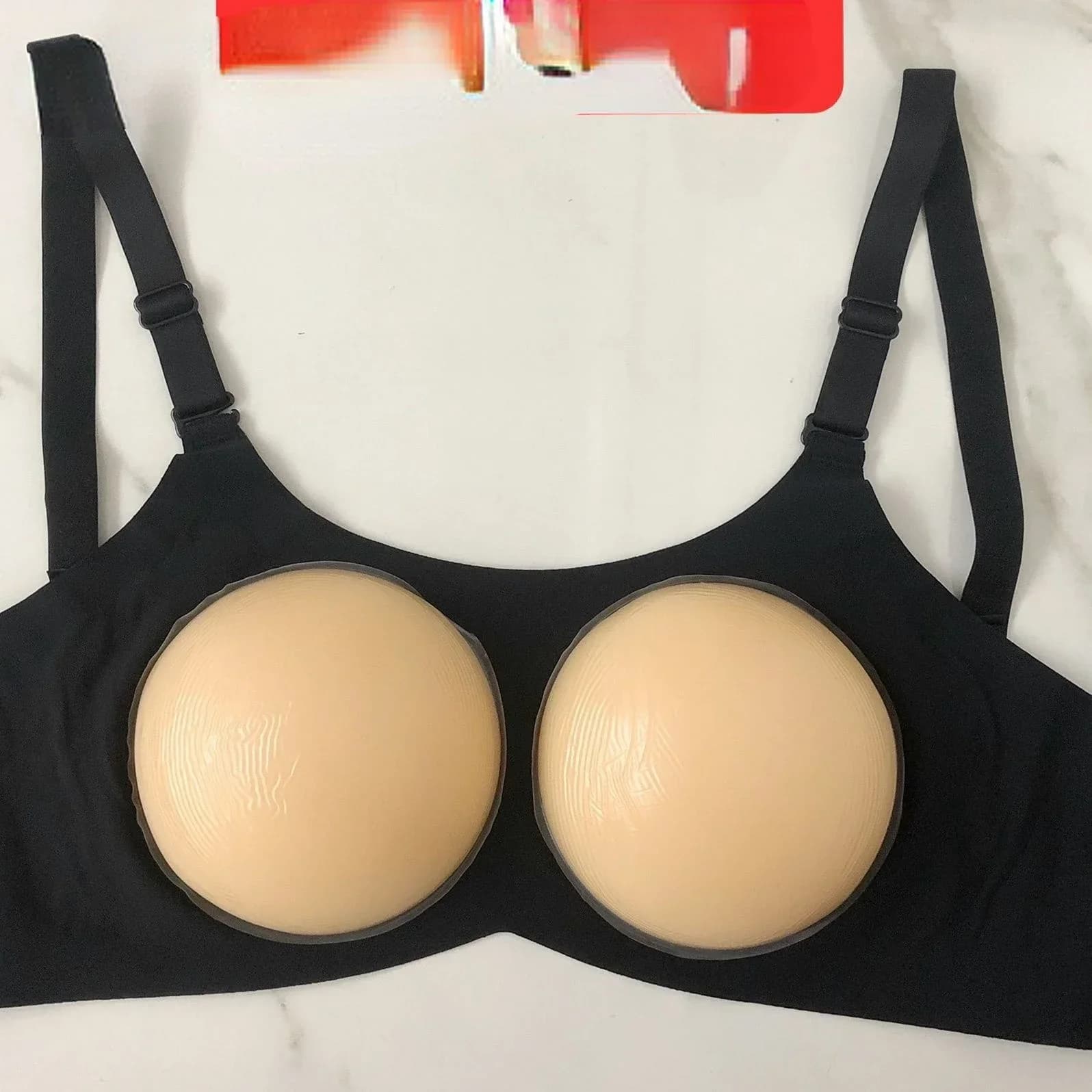 Soutien-gorge une pièce sexy pour femme avec faux seins, pour cosplay, sous-vêtements gay sissy, bre
