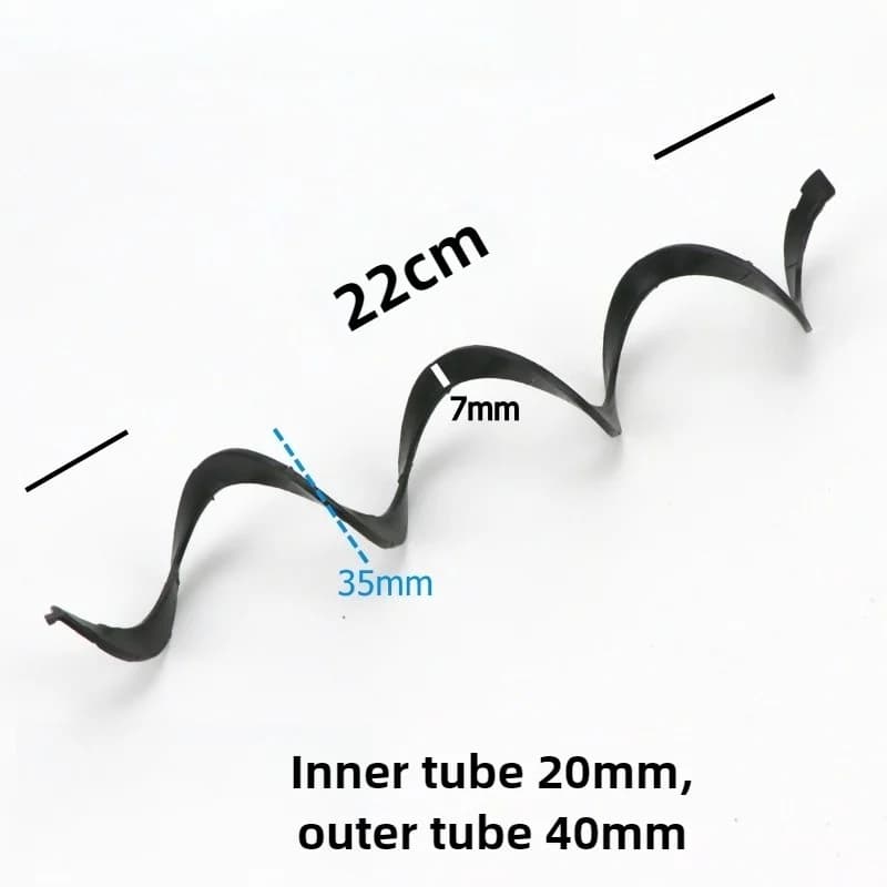 Bande de réduction du bruit d'aquarium en PVC, filtre inférieur, tuyau de vidange, conception en spi