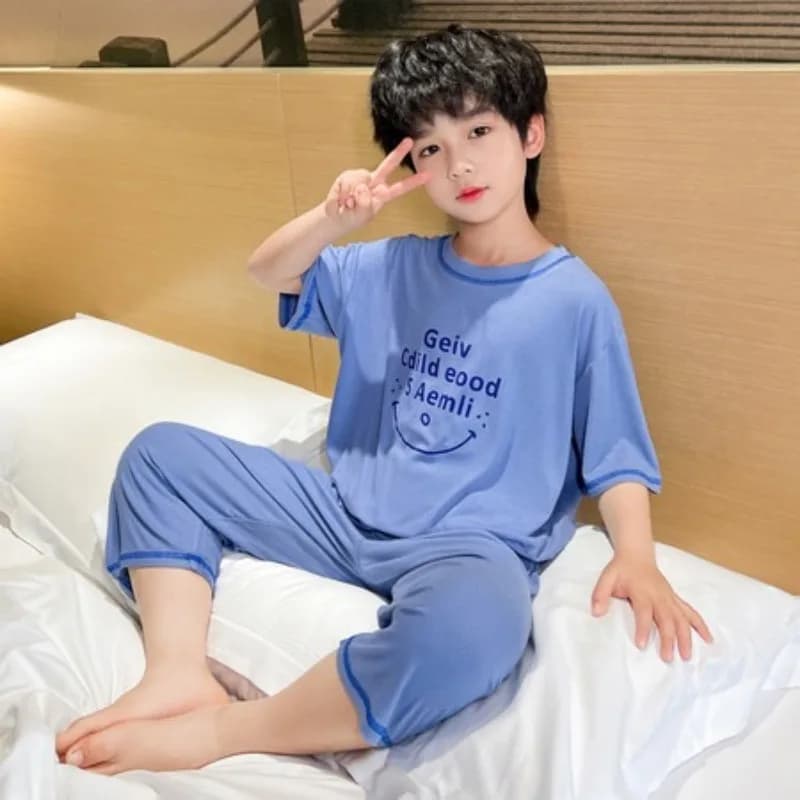 Ensembles Pyjama Garçon Enfant – Vêtements d'été pour Enfants – Tenues d'intérieur pour Élèves du Pr