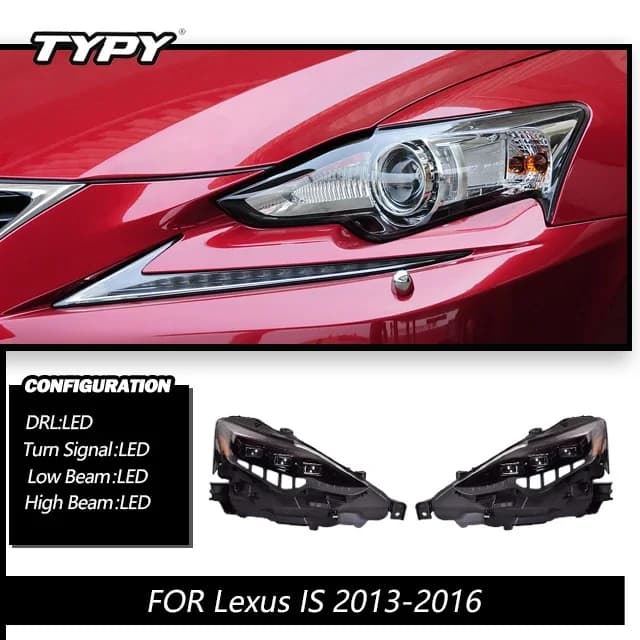TYPY feux de voiture pour Lexus est IS250 IS300 IS350 phare LED 2013-2016 feux de jour Plug And Play