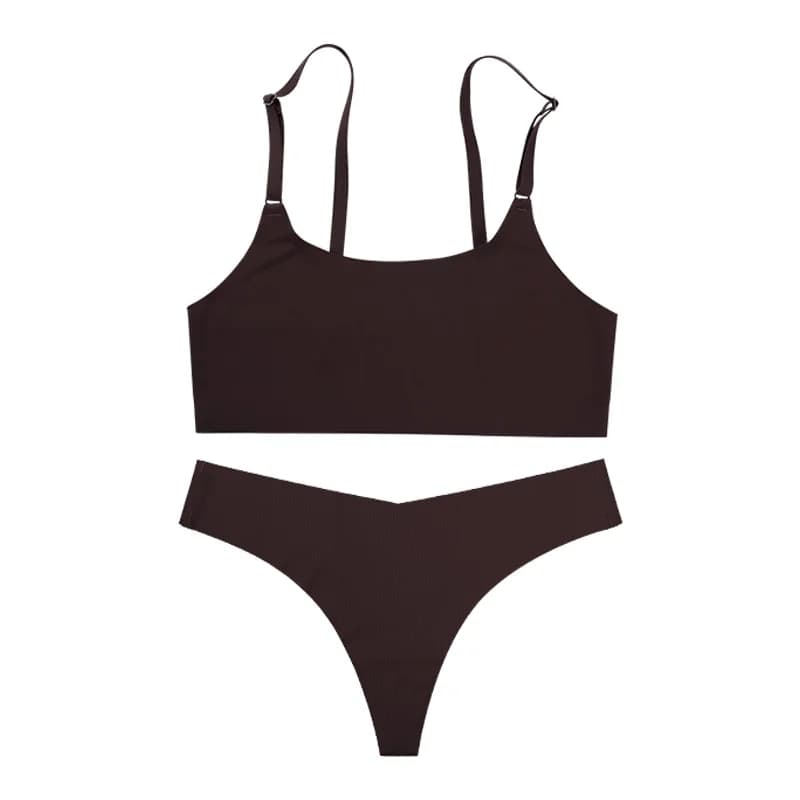 Nouvelle collection 2026 : Ensemble soutien-gorge sans armatures et sous-vêtements pour femme en soi