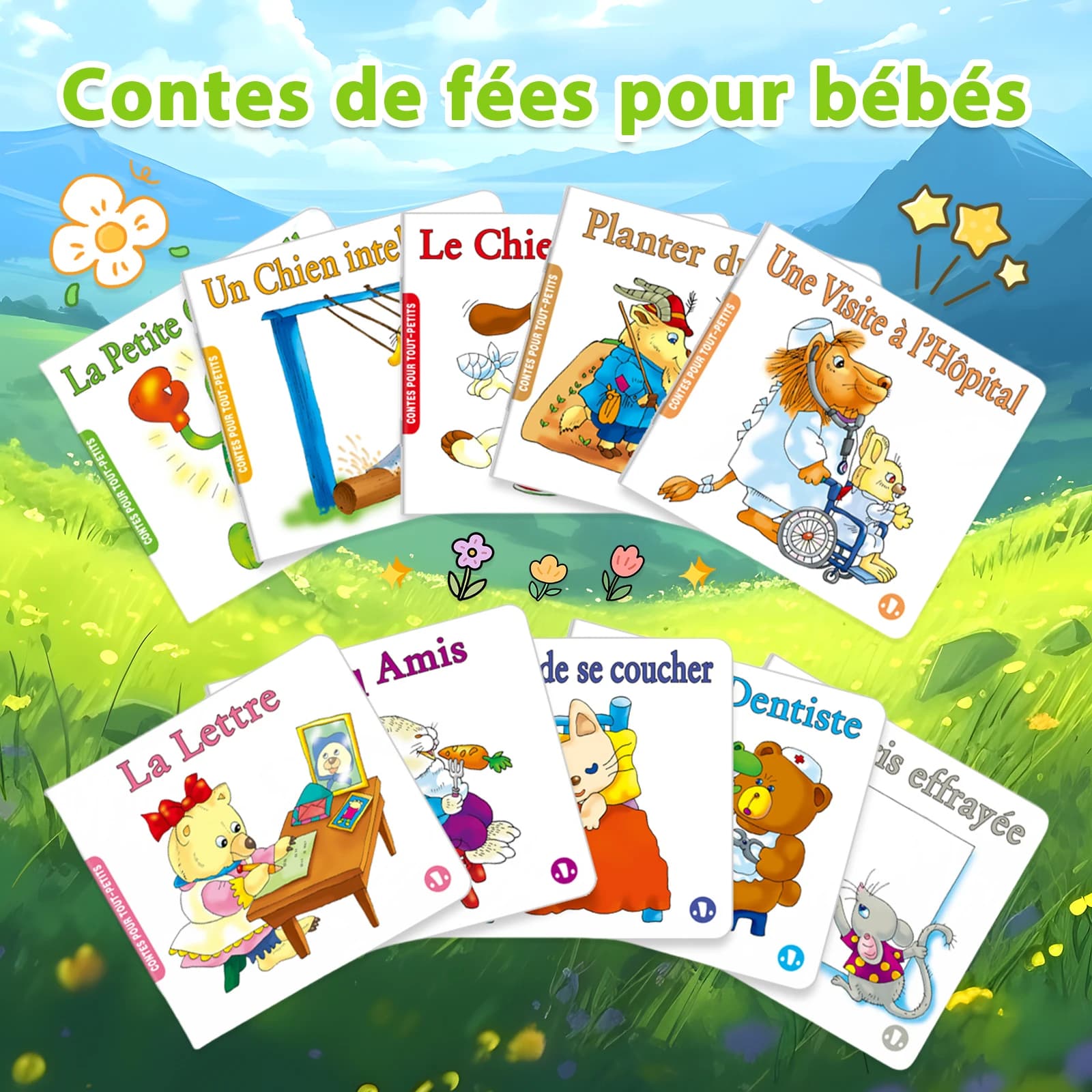 Livres de contes de fées français pour bébés - Histoires enchanteresses pour déliceler les petits co