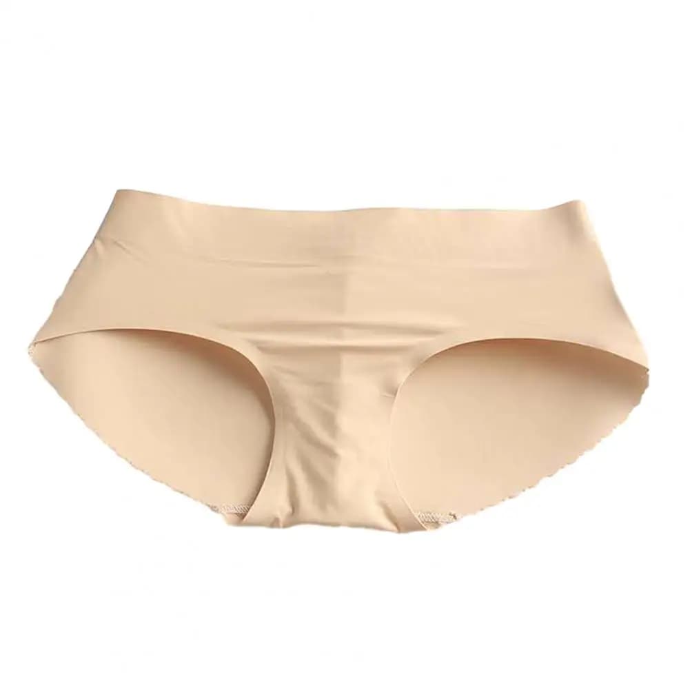 Culotte de levage des fesses sans couture pour femme, taille basse, faux push-up, rembourrage UNICon