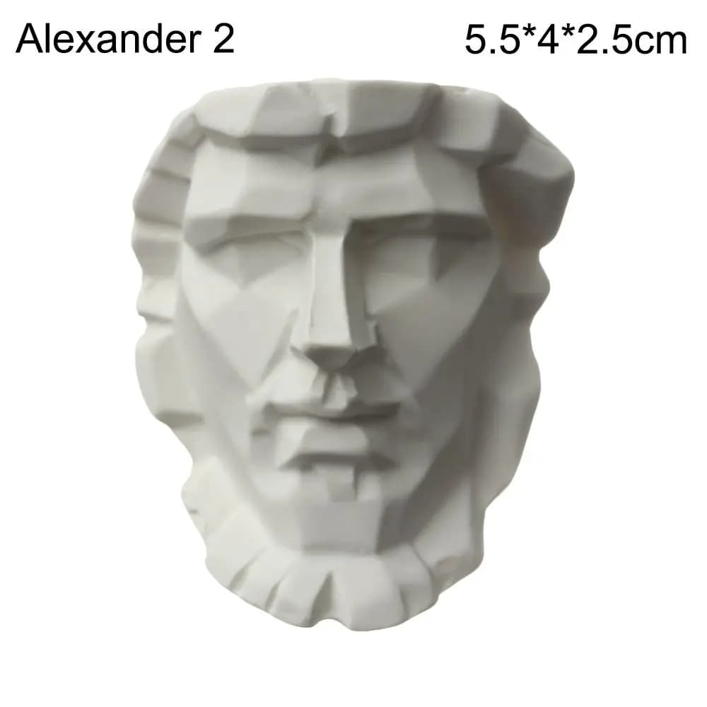 Mini Figurine de célébrités en plâtre, décoration de la maison, pratique du dessin, Statue célèbre, 