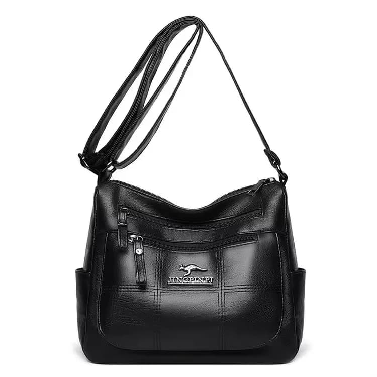 Sac à bandoulière en cuir de marque 3 couches Alligator pour femmes, sacoche à épaule de luxe de sty