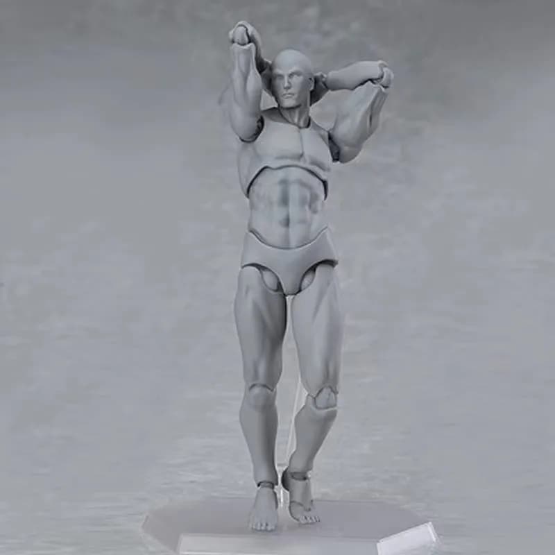 Peinture artistique Anime croquis dessiner mâle femelle 13cm figurine d'artiste corps féminin modèle