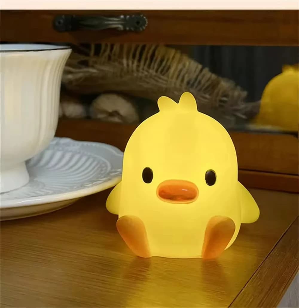 Veilleuse en forme de canard, veilleuse en forme d'animal mignon pour chambre à coucher, lampe de de