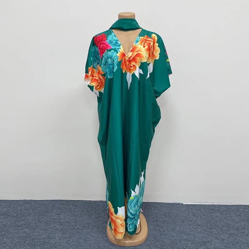 Nouvelle Robe Kaftan Afro 2026 pour Femme, Manches Longues, Épaules Dénudées, Grande Taille, Détails